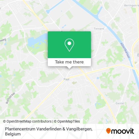 Plantencentrum Vanderlinden & Vangilbergen plan