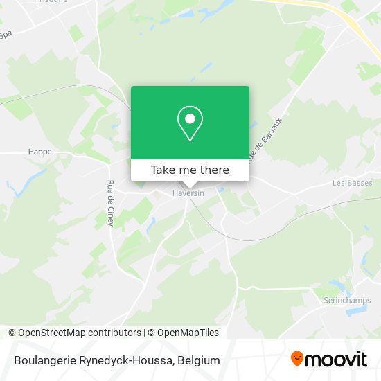 Boulangerie Rynedyck-Houssa map