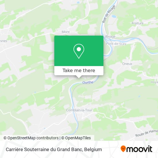 Carrière Souterraine du Grand Banc plan