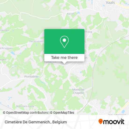 Cimetière De Gemmenich. map