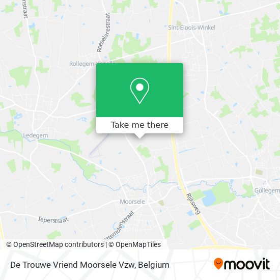 De Trouwe Vriend Moorsele Vzw map