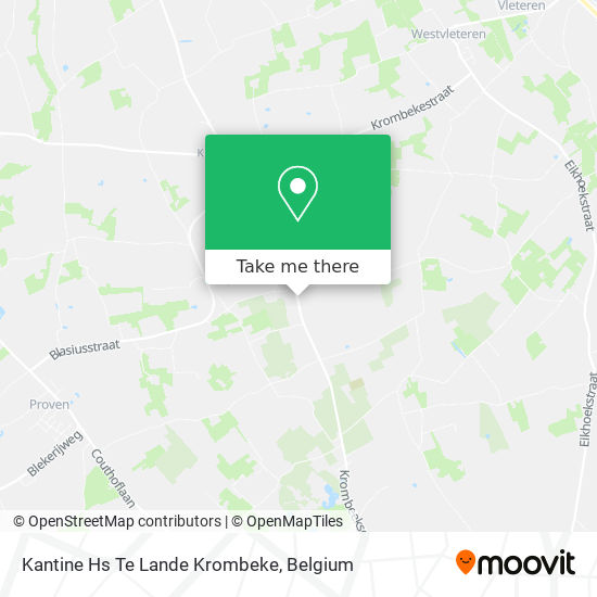 Kantine Hs Te Lande Krombeke map