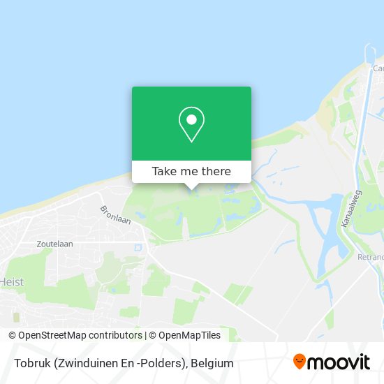 Tobruk (Zwinduinen En -Polders) plan