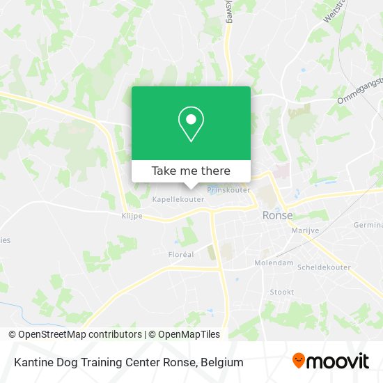 Kantine Dog Training Center Ronse map