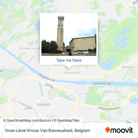 Onze-Lieve-Vrouw Van Banneuxkerk map