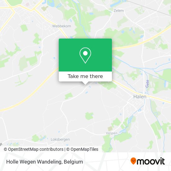 Holle Wegen Wandeling map