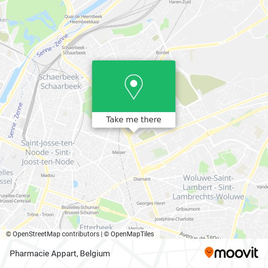 Pharmacie Appart map