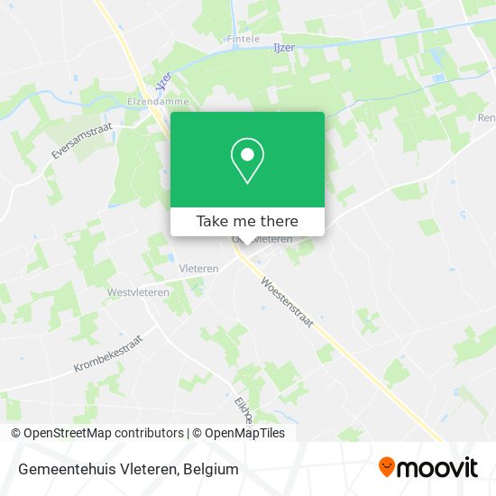 Gemeentehuis Vleteren map
