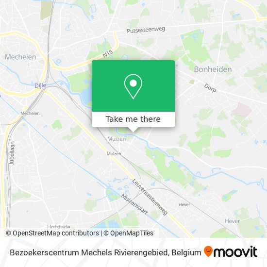 Bezoekerscentrum Mechels Rivierengebied plan