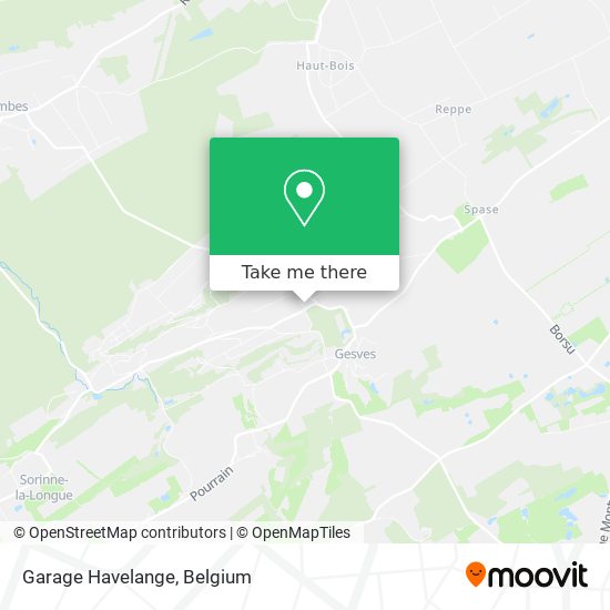Garage Havelange map
