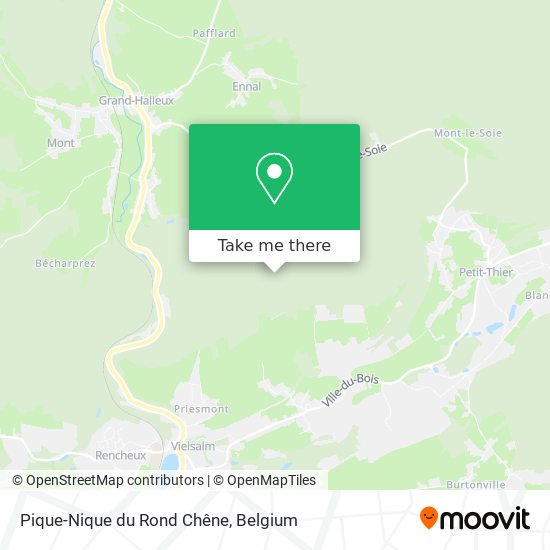 Pique-Nique du Rond Chêne plan