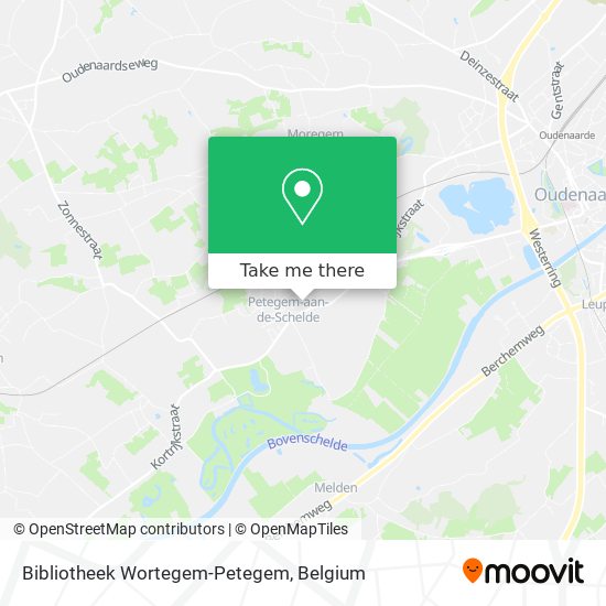 Bibliotheek Wortegem-Petegem map