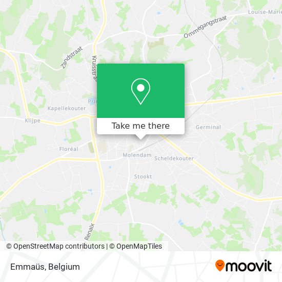 Emmaüs map