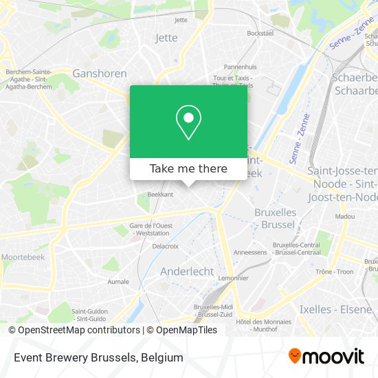 Event Brewery Brussels map