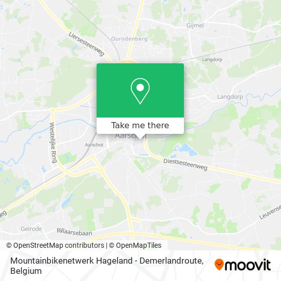 Mountainbikenetwerk Hageland - Demerlandroute map