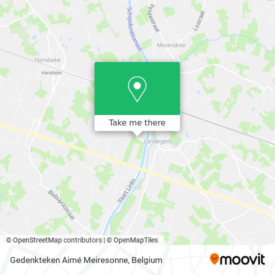 Gedenkteken Aimé Meiresonne plan