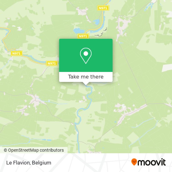 Le Flavion map