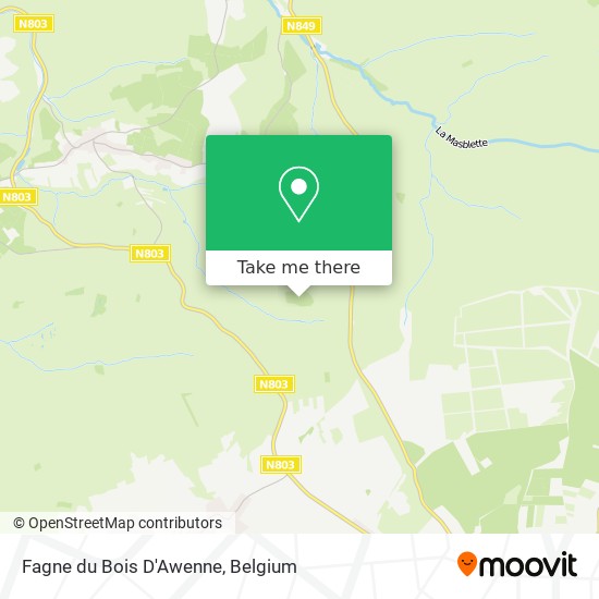 Fagne du Bois D'Awenne map