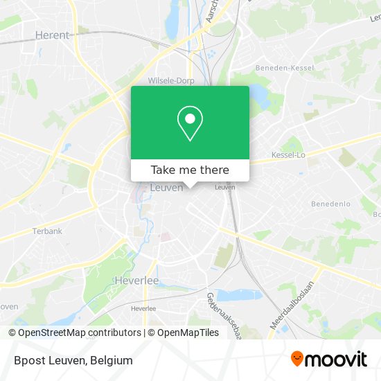 Bpost Leuven map