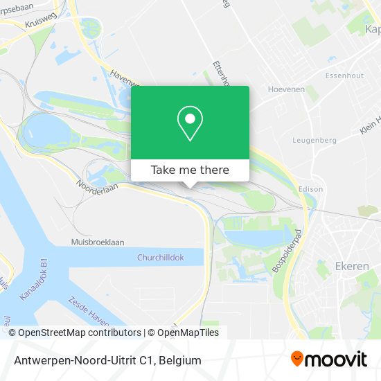 Antwerpen-Noord-Uitrit C1 map