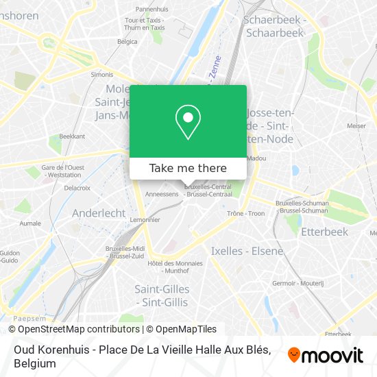 Oud Korenhuis - Place De La Vieille Halle Aux Blés plan