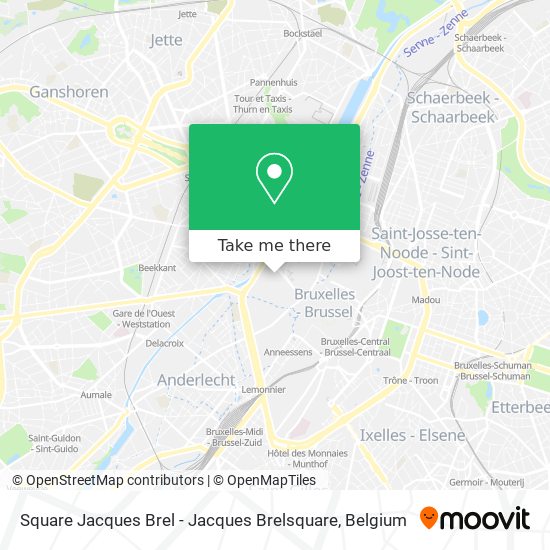 Square Jacques Brel - Jacques Brelsquare plan