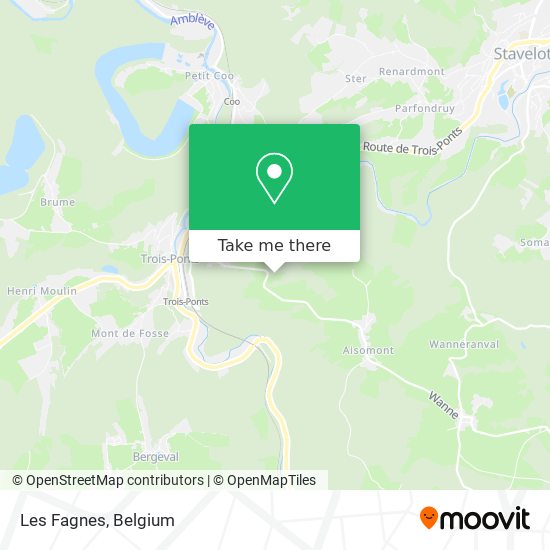 Les Fagnes map