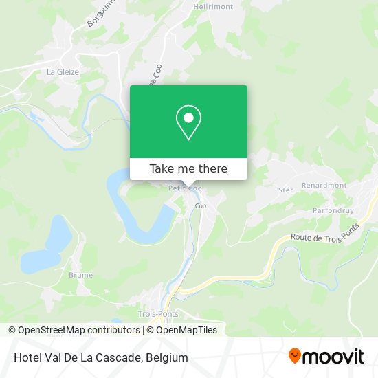 Hotel Val De La Cascade map