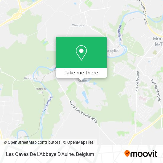 Les Caves De L'Abbaye D'Aulne plan