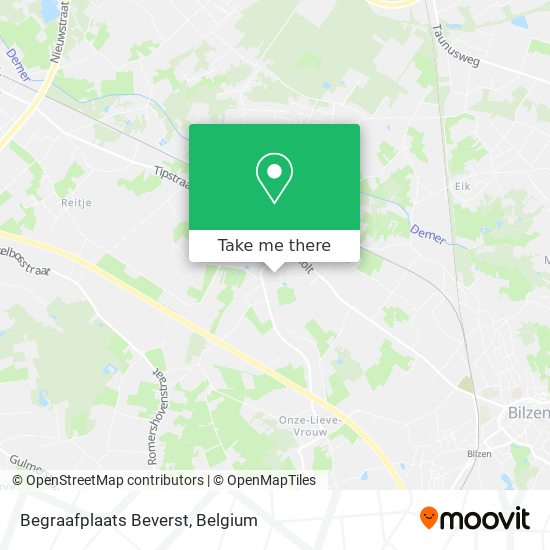 Begraafplaats Beverst map