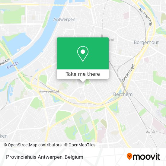 Provinciehuis Antwerpen map