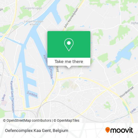 Oefencomplex Kaa Gent map
