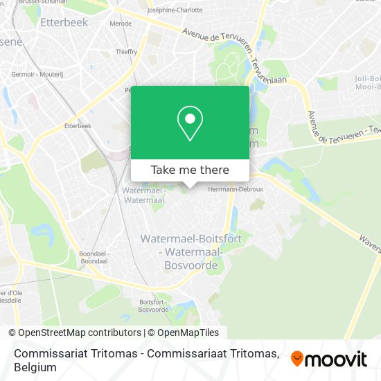 Commissariat Tritomas - Commissariaat Tritomas map