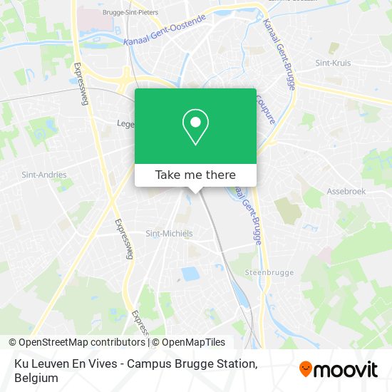 Ku Leuven En Vives - Campus Brugge Station map