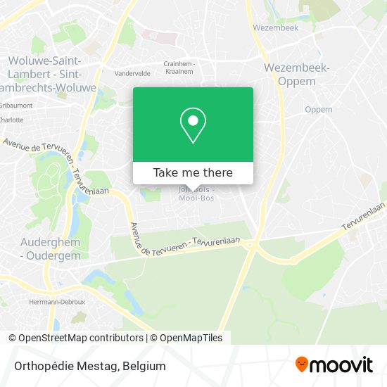 Orthopédie Mestag map