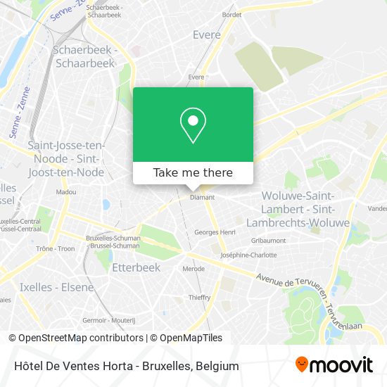 Hôtel De Ventes Horta - Bruxelles map