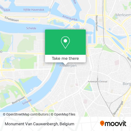 Monument Van Cauwenbergh map