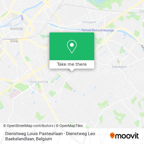 Dienstweg Louis Pasteurlaan - Dienstweg Leo Baekelandlaan plan