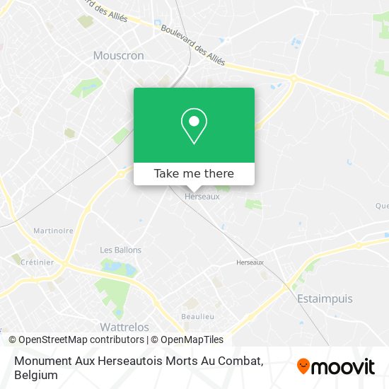 Monument Aux Herseautois Morts Au Combat plan