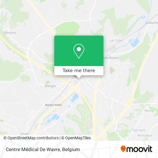 Centre Médical De Wavre map
