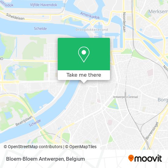 Bloem-Bloem Antwerpen map