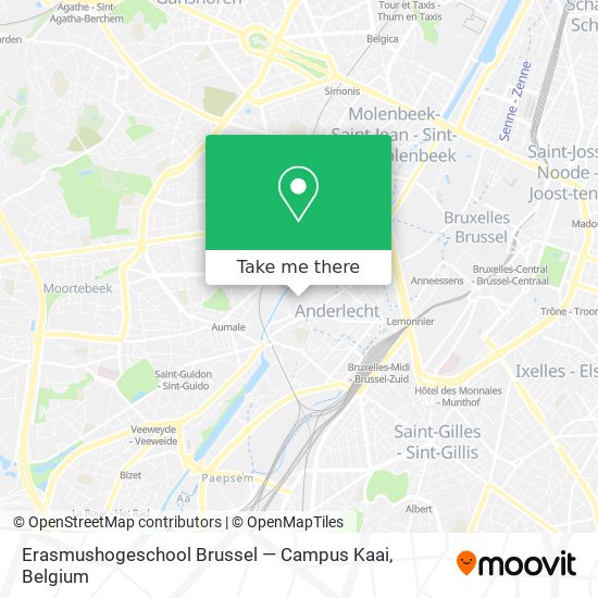 Erasmushogeschool Brussel — Campus Kaai map