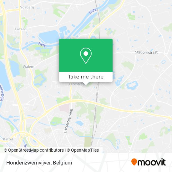 Hondenzwemvijver map