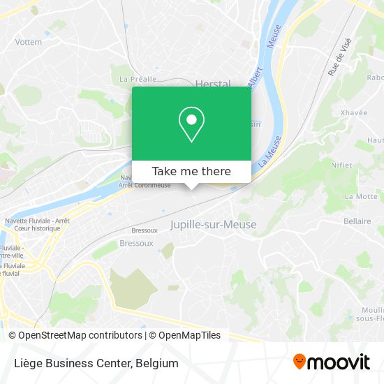 Liège Business Center map