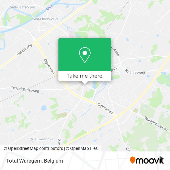 Total Waregem map