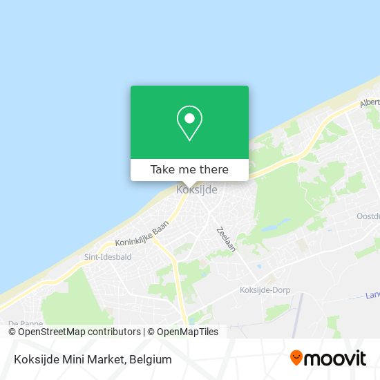 Koksijde Mini Market map