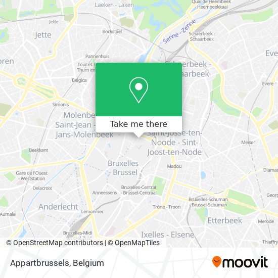 Appartbrussels map