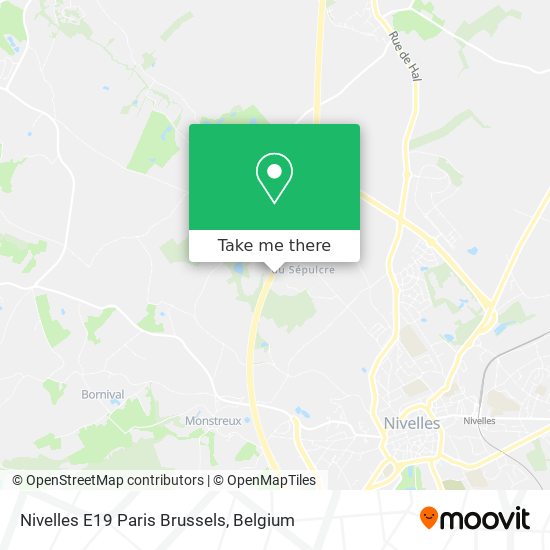 Nivelles E19 Paris Brussels plan