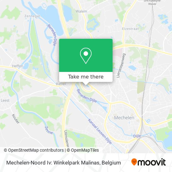 Mechelen-Noord Iv: Winkelpark Malinas map