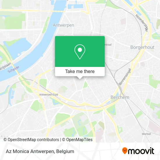 Az Monica Antwerpen map